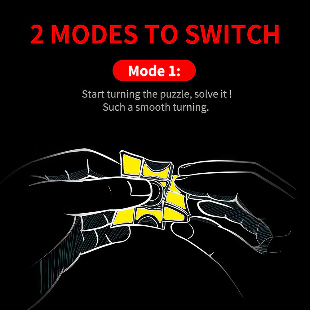 Hand Spinner Rubik's cube<br/> Casse-Tête Satisfaisant - Image 12