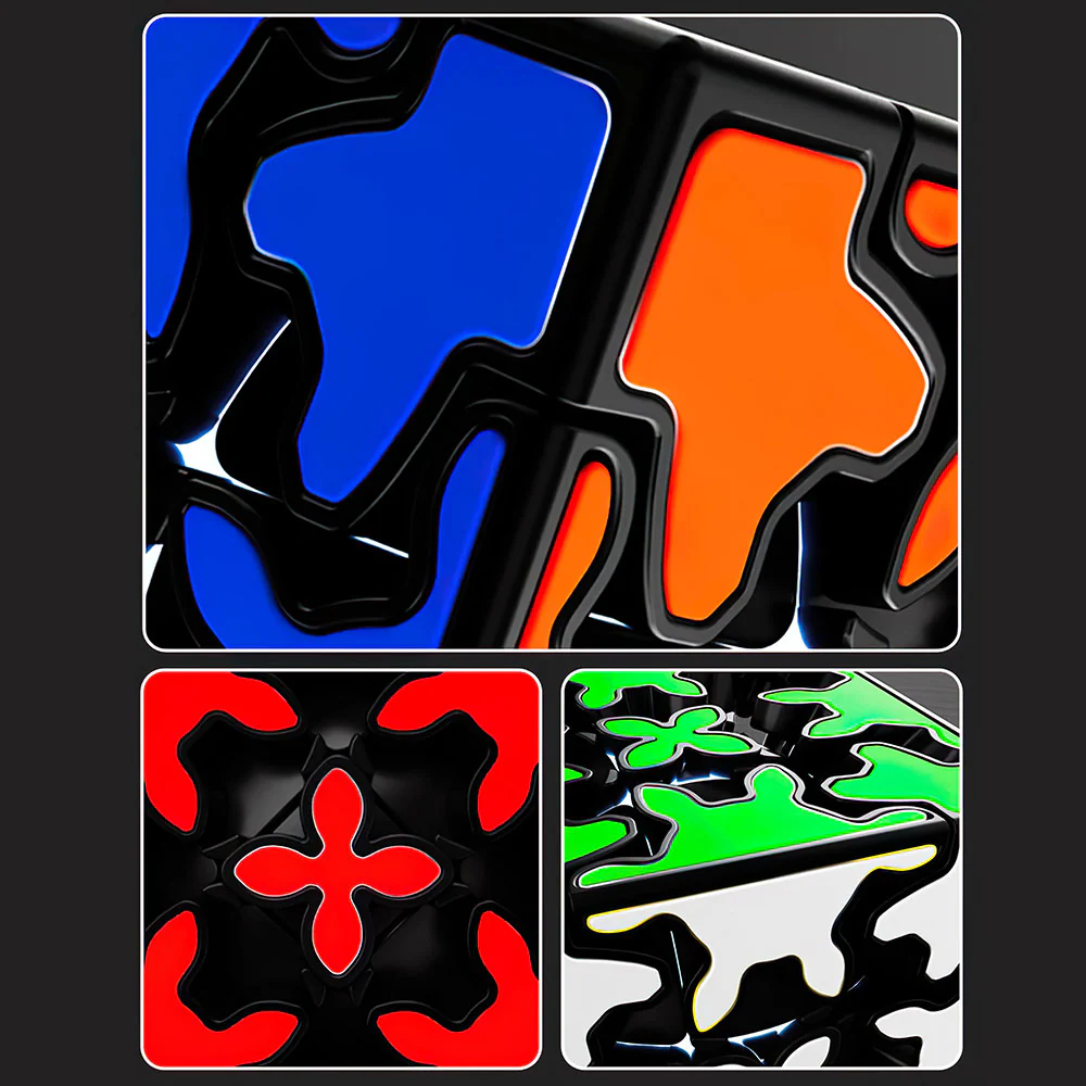 Rubik’s Cube QiYi Gear Keychain - Image 6